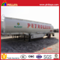 3 Ejes 45000liters Cuello de cisne tipo Fuel Oil Tanker Semi Remolque